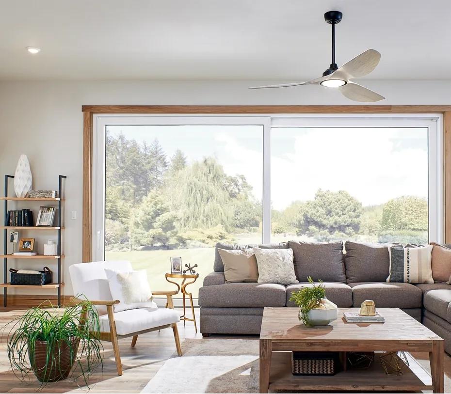 Havmore ceiling fan installed in a modern interior